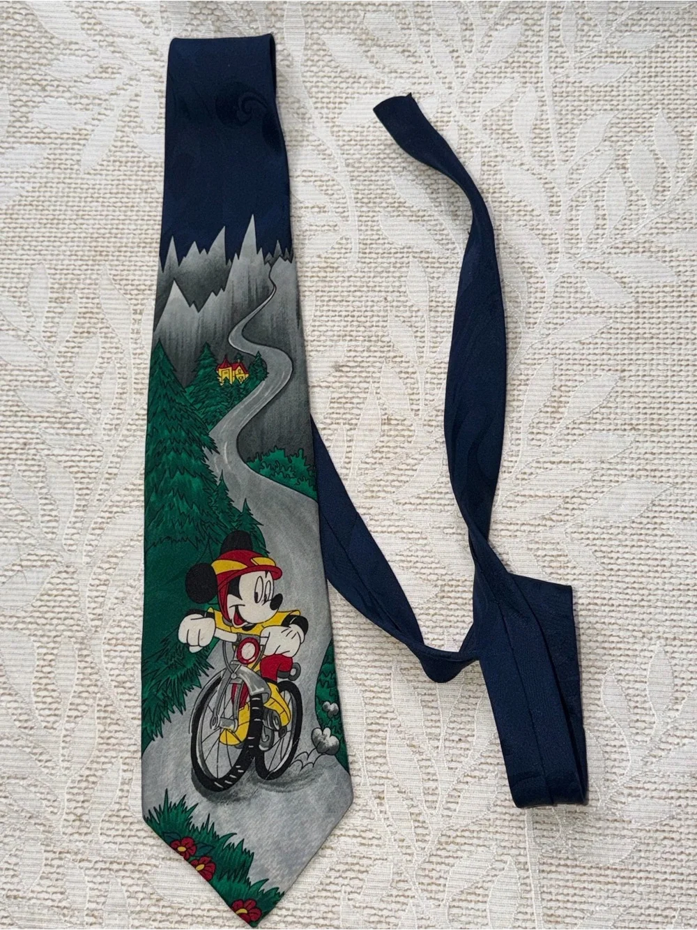 Mickey Mouse Bicycle Novelty Tie - Multicolor